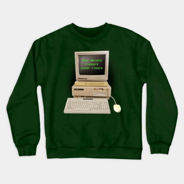 you never forget your first Crewneck Sweatshirt by bobgoodallart